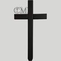 18 inch STEEL BLACK Baby Cross DISPLAY MODEL, infant grave cross,18 inch cross, cross 558