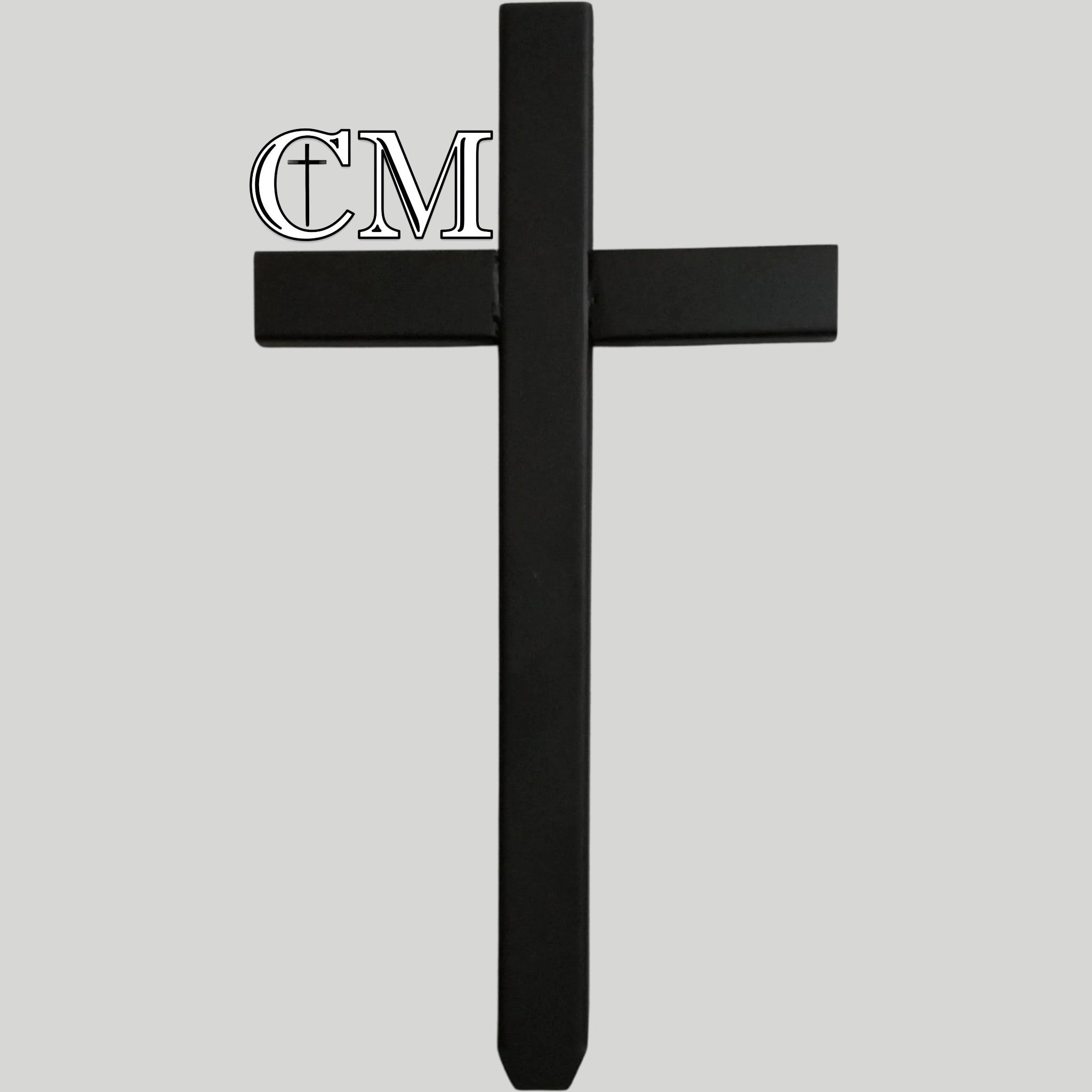18 inch STEEL BLACK Baby Cross DISPLAY MODEL, infant grave cross,18 inch cross, cross 558