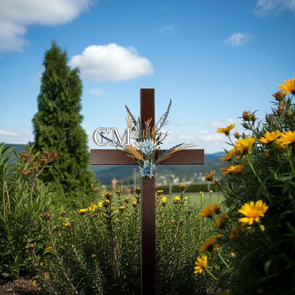 Copper Memorial Cross 30 inch #784