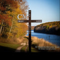 46 inch Steel Roadside Cross Multiple Colors Available, cross #644