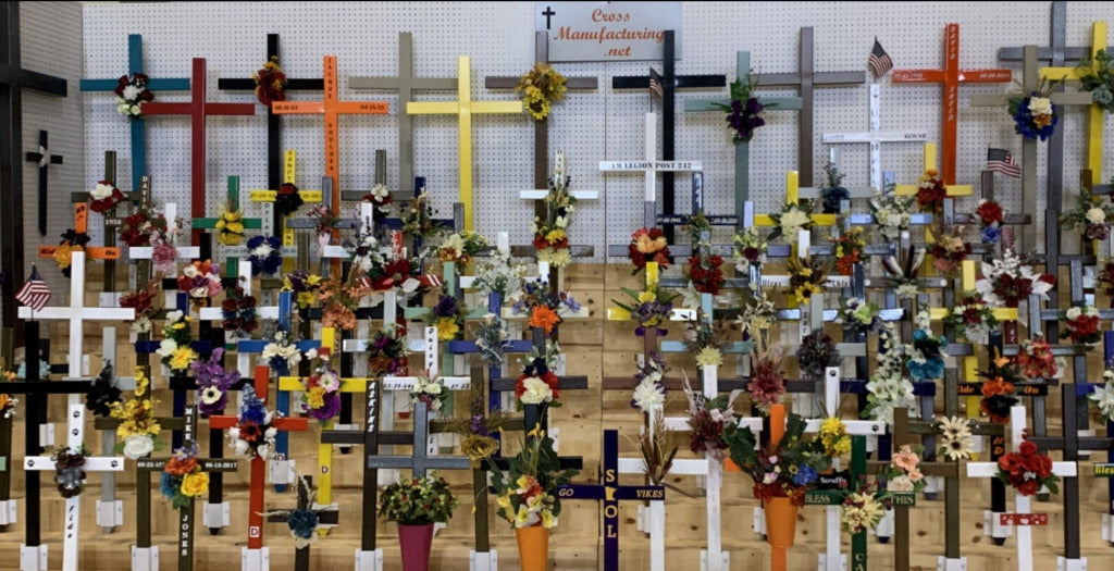 STEEL Crosses Displayed for Any occasion
