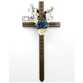 30 inch STEEL Gold graveside cross, personalized memorial cross, cross #699