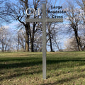 46 inch Steel Roadside Cross Multiple Colors Available, cross #450