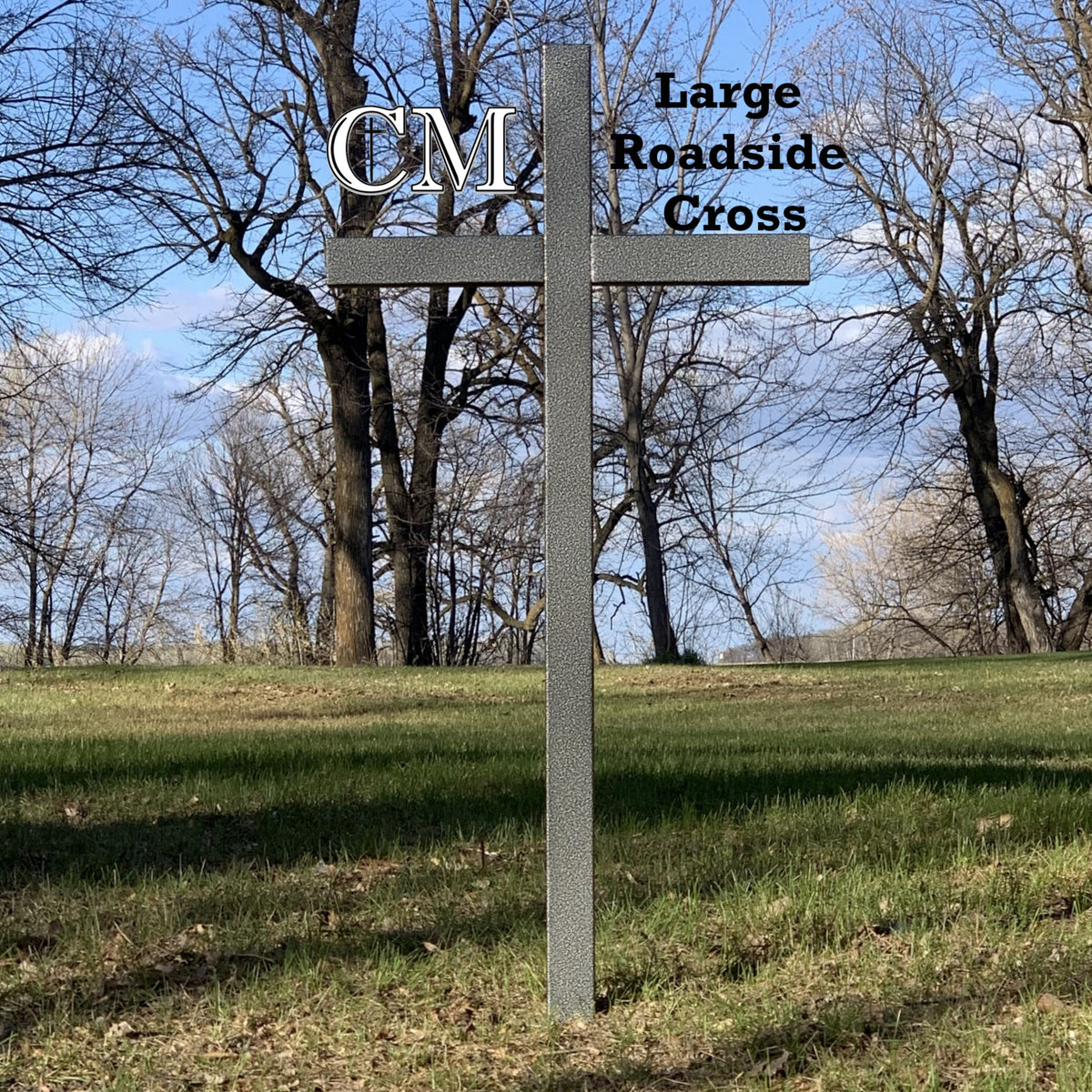 46 inch Steel Roadside Cross Multiple Colors Available, cross #450