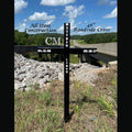 46 inch Steel Roadside Cross Multiple Colors Available, cross id 665